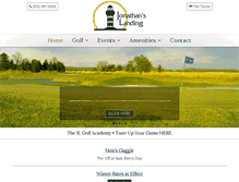 Tablet Screenshot of jonathanslandinggolf.com